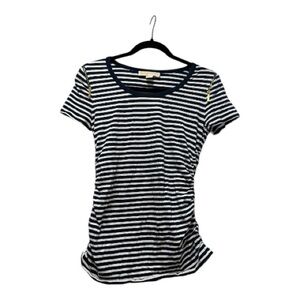 Michael Kors Navy and White Striped Tee